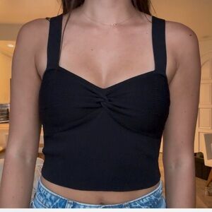 Black knot tank top